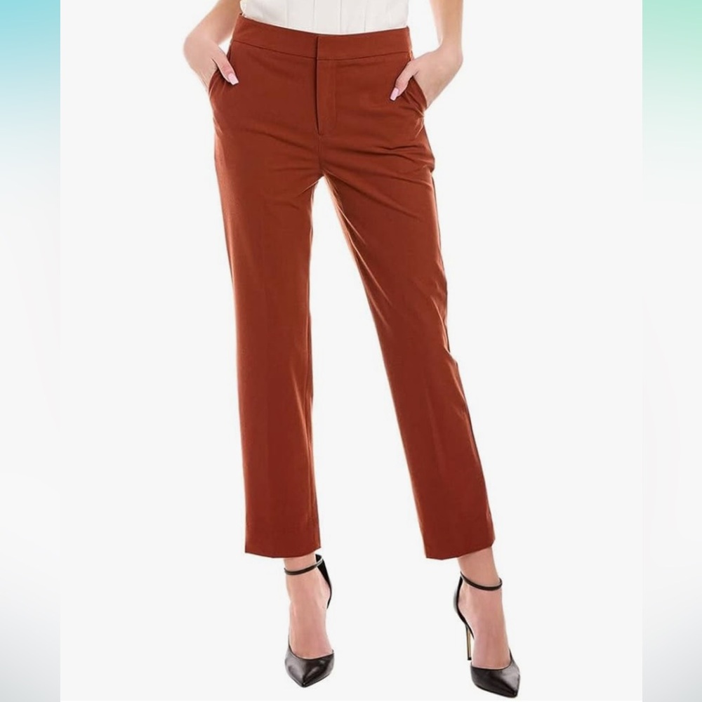 BCBGMAXAZRIA Women's Slim Leg Pant Pocket Zipper Hook and Bar Trouser
